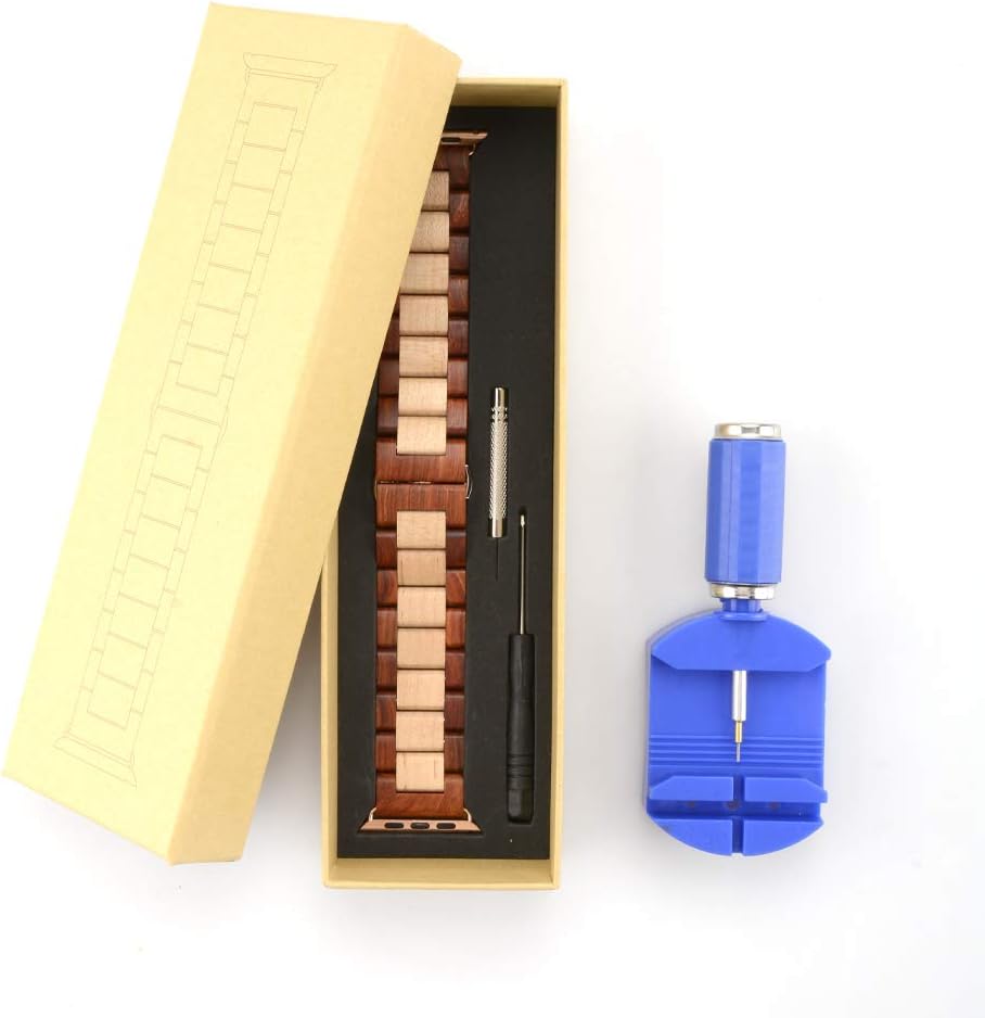 Natural sandalwood Apple watch strap