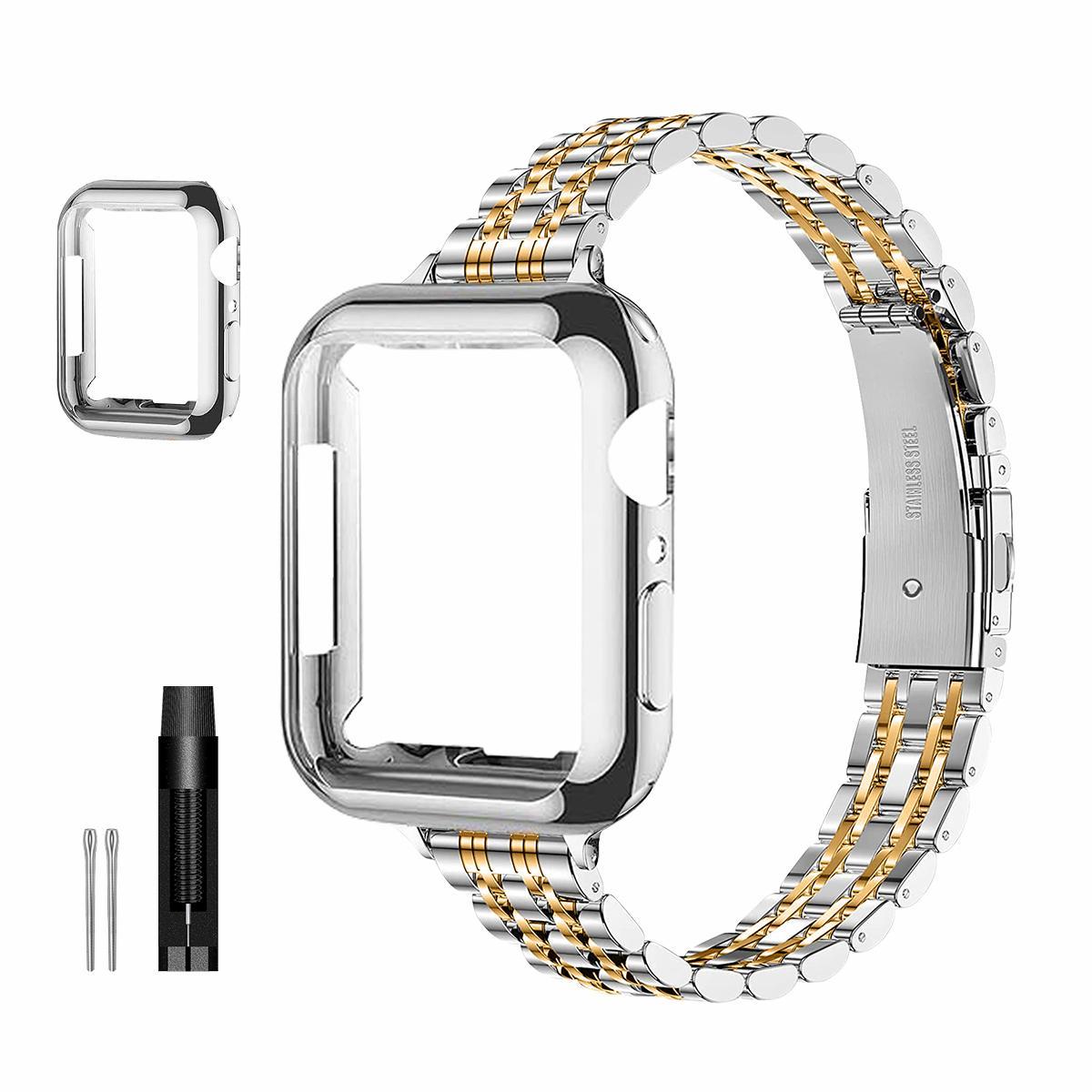 Stainless Steel Apple Watch Band + Case (All Series