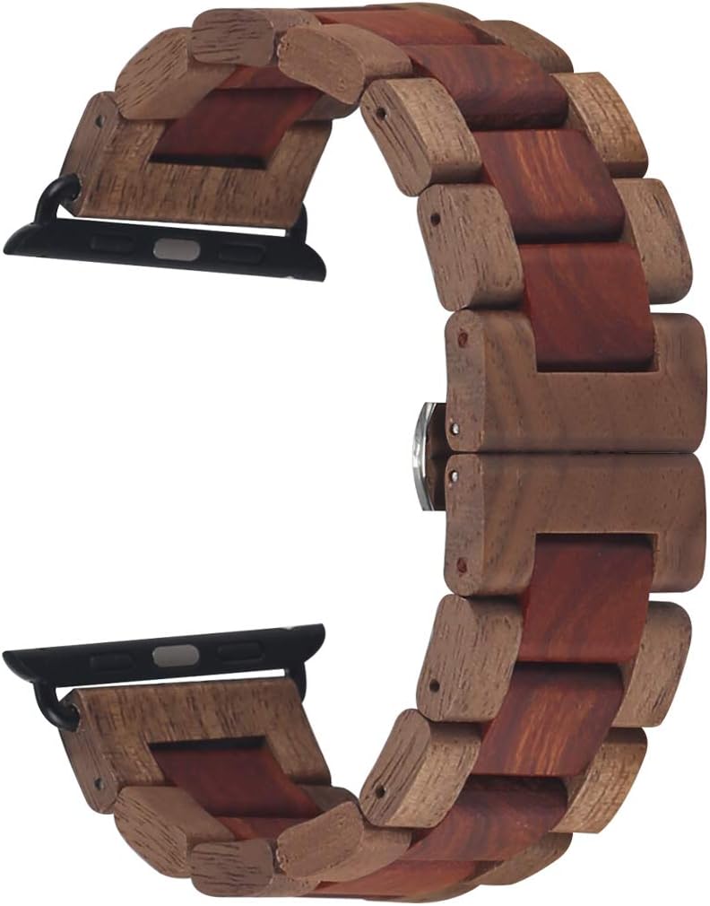 Natural sandalwood Apple watch strap