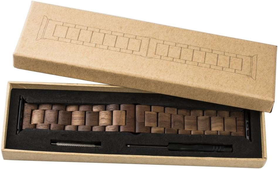 Natural sandalwood Apple watch strap