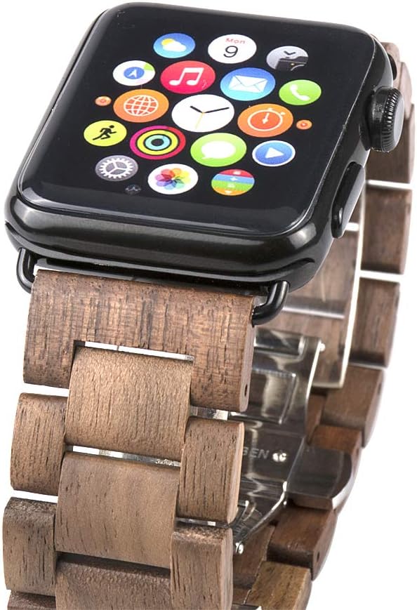 Natural sandalwood Apple watch strap