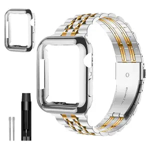 Stainless Steel Apple Watch Band + Case (All Series