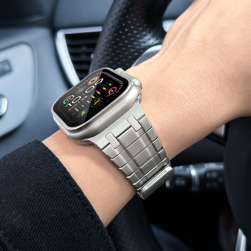 Frosted Stainless Steel Magnetic Band For Apple Watch