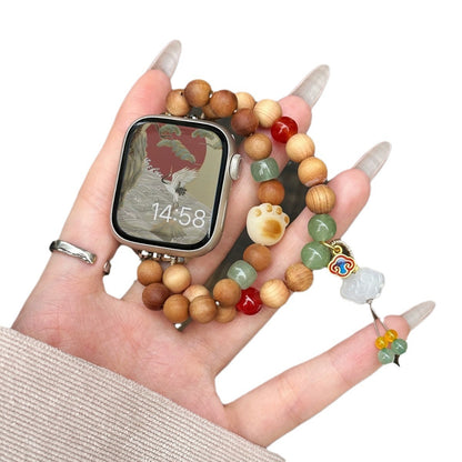 Sandalwood beads for Apple watch bracelet