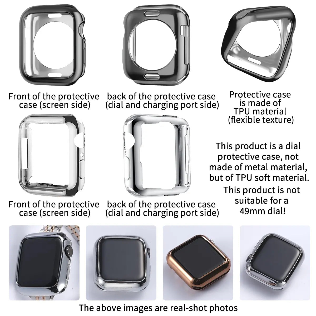 Stainless Steel Apple Watch Band + Case (All Series