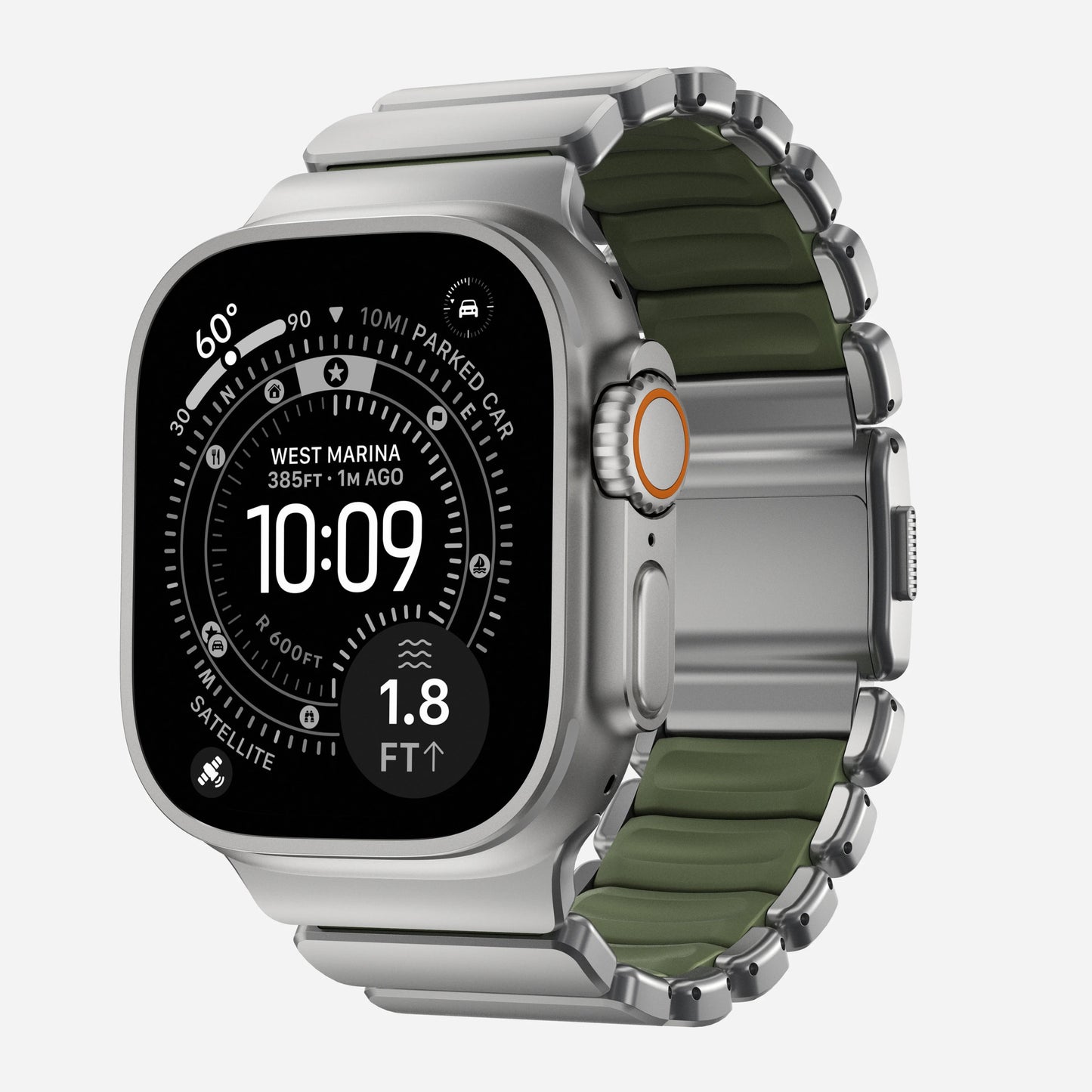 Stratos Titanium FKM Band for Apple Watch