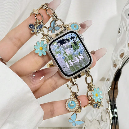 Elegant Alloy Jewelry Buckle Strap for Apple Watch (Series 1–10, Ultra/SE)