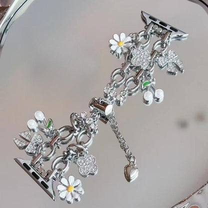 Elegant Alloy Jewelry Buckle Strap for Apple Watch (Series 1–10, Ultra/SE)