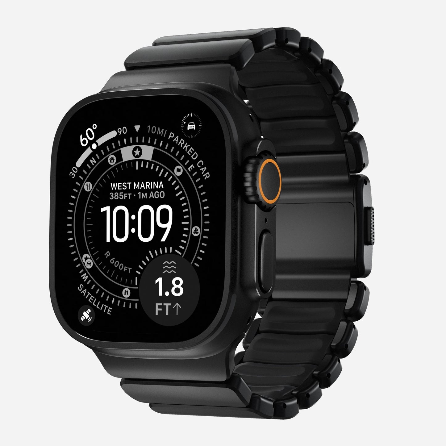 Stratos Titanium FKM Band for Apple Watch