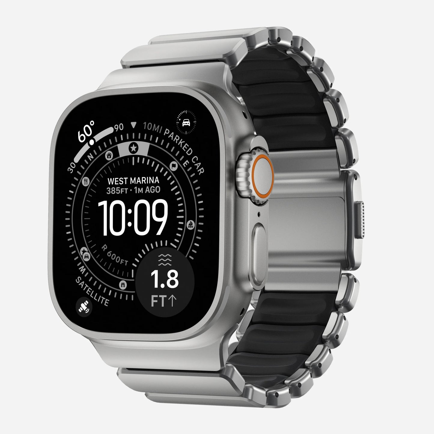 Stratos Titanium FKM Band for Apple Watch