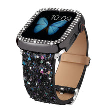 Load image into Gallery viewer, Glitter Sequin Alloy Apple Watch Strap
