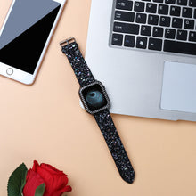 Load image into Gallery viewer, Glitter Sequin Alloy Apple Watch Strap
