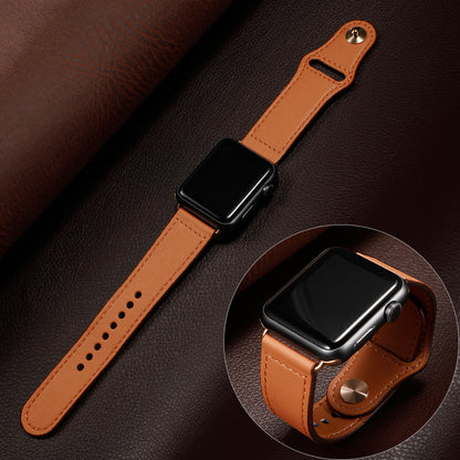 Button Buckle Leather