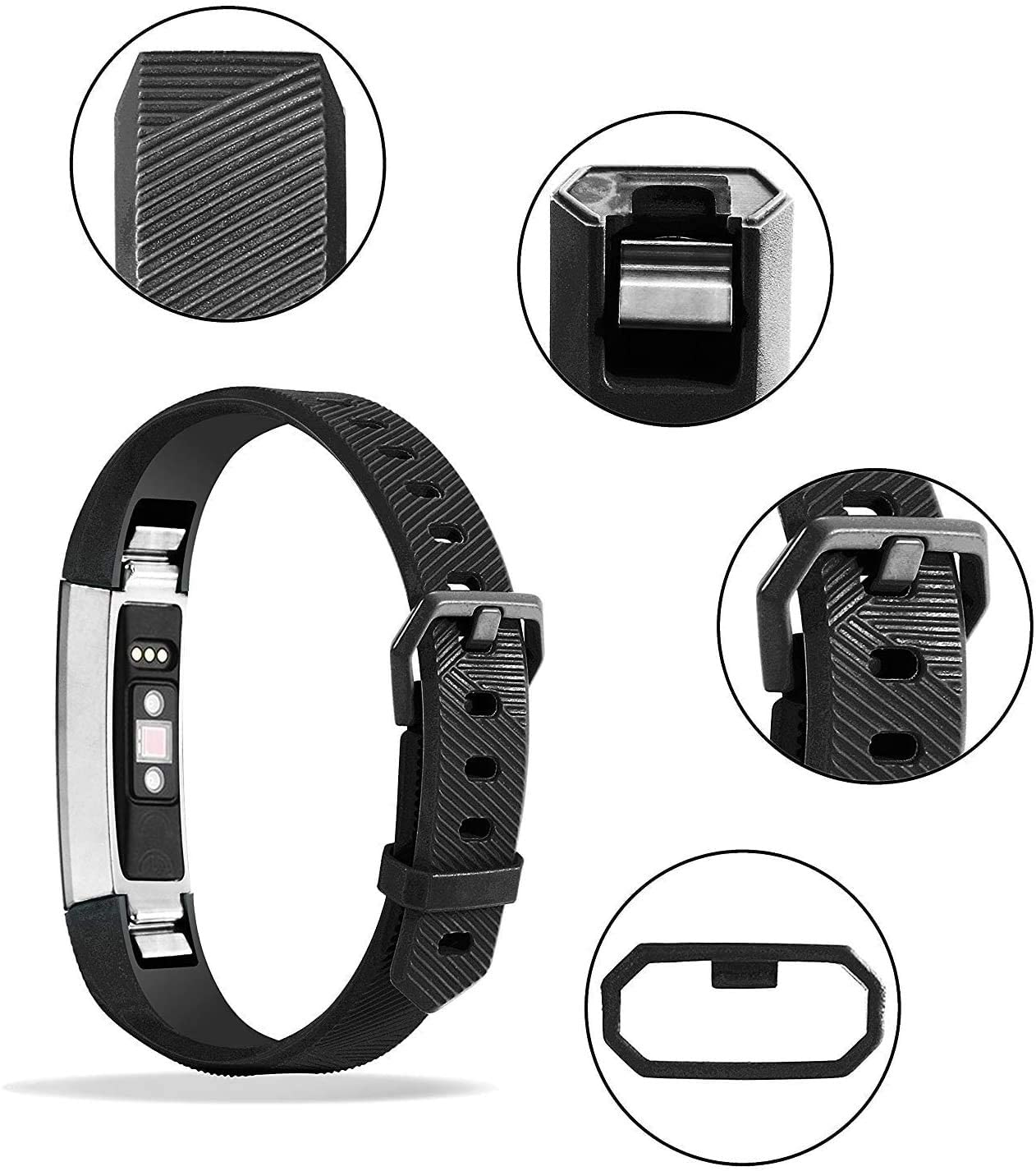 Soft Silicone Sports Replacement Accessories Bands for Fitbit Alta HR/Fitbit Alta