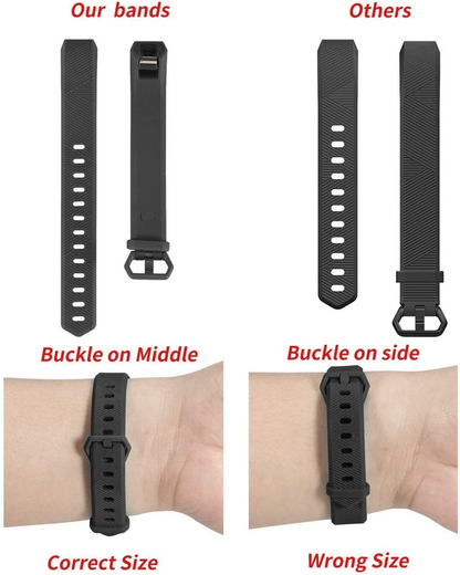 Soft Silicone Sports Replacement Accessories Bands for Fitbit Alta HR/Fitbit Alta