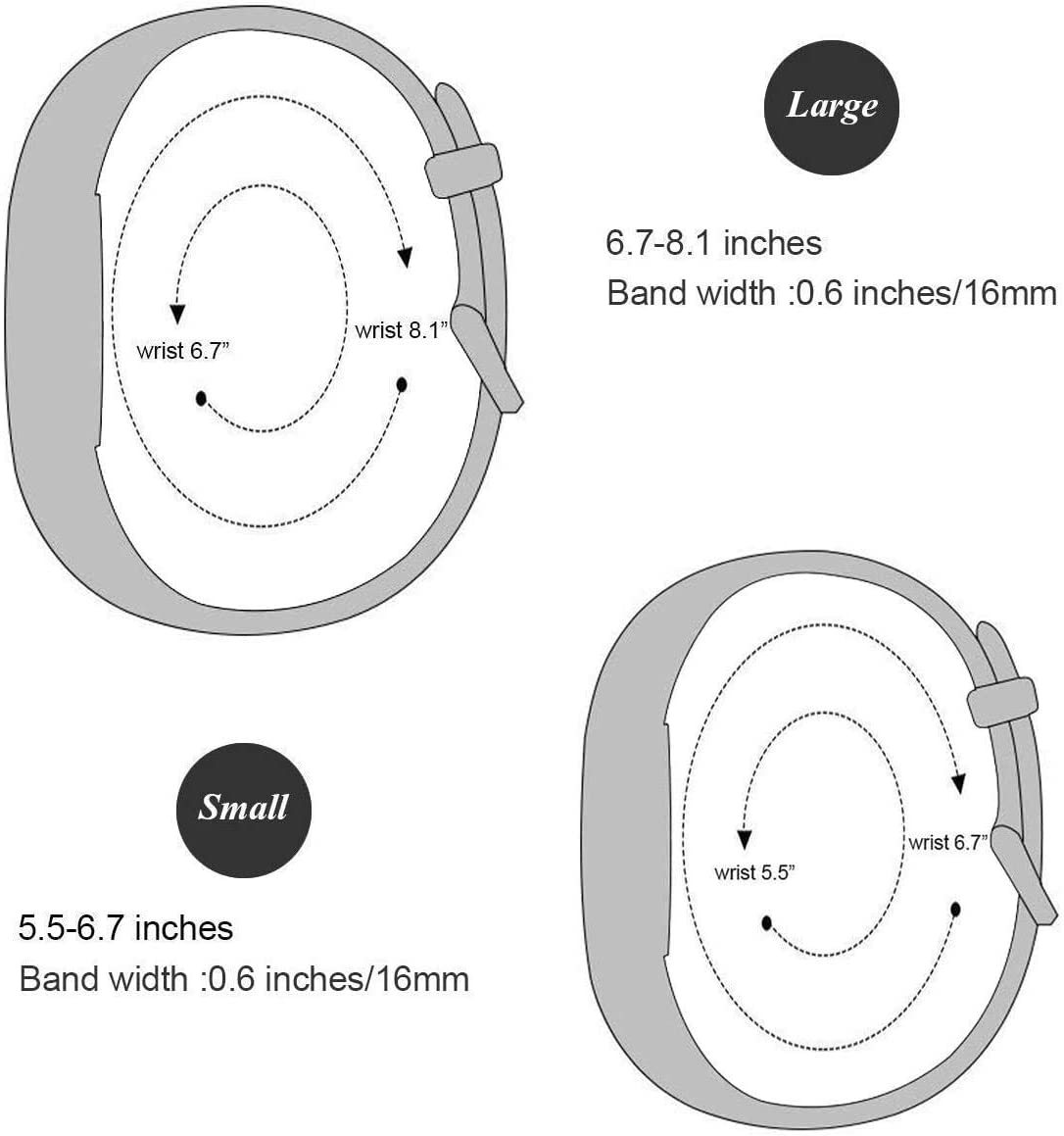 Soft Silicone Sports Replacement Accessories Bands for Fitbit Alta HR/Fitbit Alta