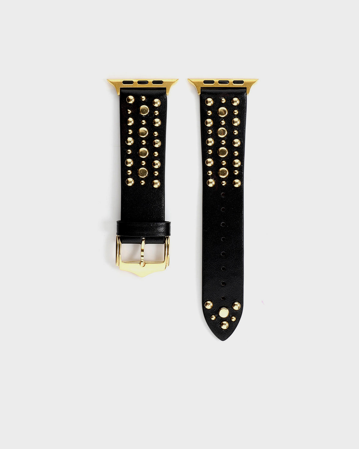 Black Cosmos Leather Watchband