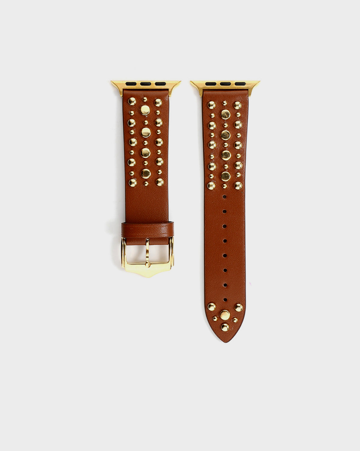 Brown Cosmos Leather Watchband