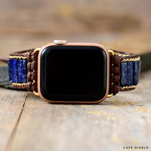 Load image into Gallery viewer, Azure Lapis Lazuli Apple Watch Strap
