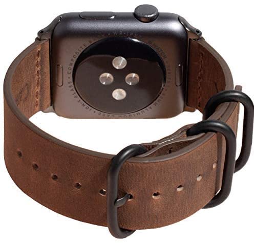 Carterjett Leather Apple Watch Band in Vintage Brown
