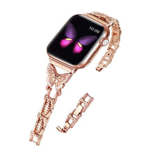 Load image into Gallery viewer, Alloy Butterfly Apple Watch Strap
