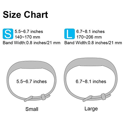 Pack 3 Replacement Band Compatible for Fitbit Alta Bands/Fitbit Alta HR Bands, Adjustable Replacement Soft Silicone Sport Bands for Woman and Men