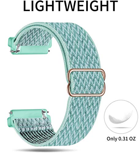 Adjustable stretch nylon fabric sports strap compatible with Fitbit Versa/Versa 2/Versa Lite/Versa SE