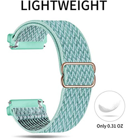 Adjustable stretch nylon fabric sports strap compatible with Fitbit Versa/Versa 2/Versa Lite/Versa SE
