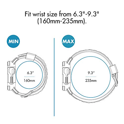 Apple Watch clear crystal strap with durable protective cover