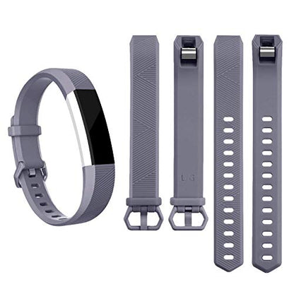 Pack 3 Replacement Band Compatible for Fitbit Alta Bands/Fitbit Alta HR Bands, Adjustable Replacement Soft Silicone Sport Bands for Woman and Men