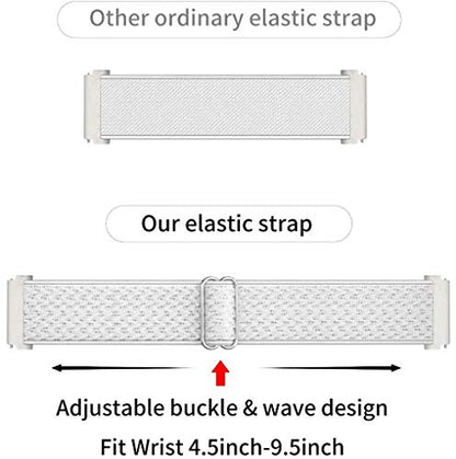 Adjustable stretch nylon fabric sports strap compatible with Fitbit Versa/Versa 2/Versa Lite/Versa SE
