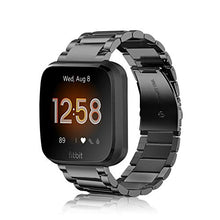 Load image into Gallery viewer, Solid Stainless Steel Metal Band Compatible with Fitbit Versa 2, Versa, Versa Lite Edition
