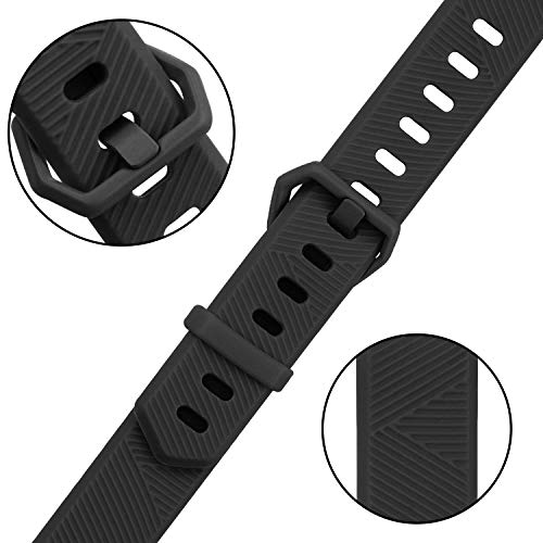 Pack 3 Replacement Band Compatible for Fitbit Alta Bands/Fitbit Alta HR Bands, Adjustable Replacement Soft Silicone Sport Bands for Woman and Men