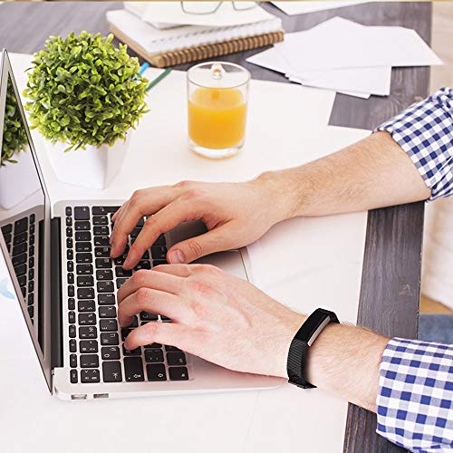 Pack 3 Replacement Band Compatible for Fitbit Alta Bands/Fitbit Alta HR Bands, Adjustable Replacement Soft Silicone Sport Bands for Woman and Men