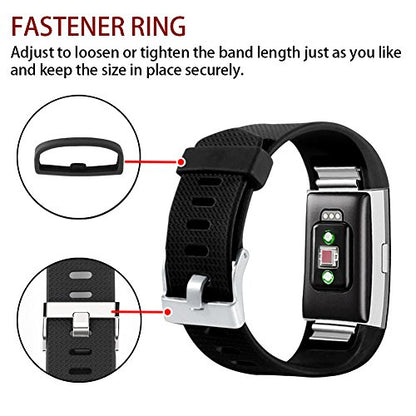 Replacement Bands Compatible for Fitbit Charge 2, Classic & Special Edition Adjustable Sport Wristbands