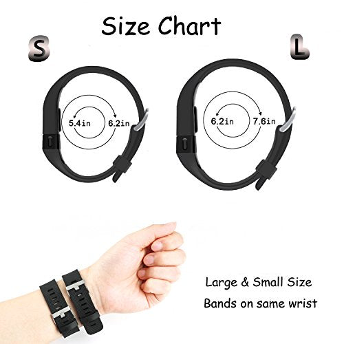 Compatible Bands Replacement for Fitbit Charge HR,Charge HR 1, with Metal Buckle Fitness Wristband Strap