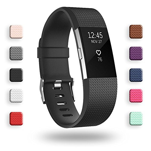 Replacement Bands Compatible for Fitbit Charge 2, Classic & Special Edition Adjustable Sport Wristbands