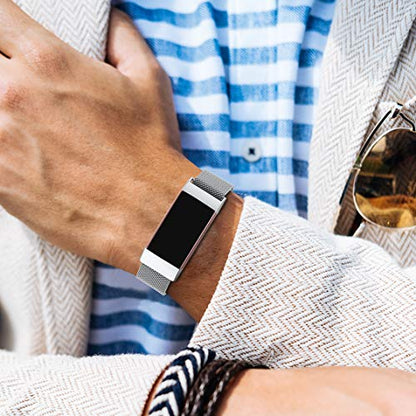 Metal Bands Compatible with Fitbit Charge 4/Charge 3/Charge 3 SE