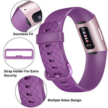 Load image into Gallery viewer, Pack 3 Silicone Bands for Fitbit Charge 4 / Fitbit Charge 3 / Charge 3 SE Replacement Wristbands.
