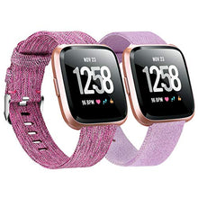 Load image into Gallery viewer, 2-Pack Compatible Fitbit Versa / Fitbit Versa 2 / Fitbit Versa Lite Breathable Woven Strap
