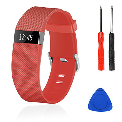 Compatible Bands Replacement for Fitbit Charge HR,Charge HR 1, with Metal Buckle Fitness Wristband Strap