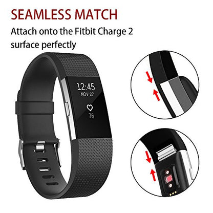 Replacement Bands Compatible for Fitbit Charge 2, Classic & Special Edition Adjustable Sport Wristbands