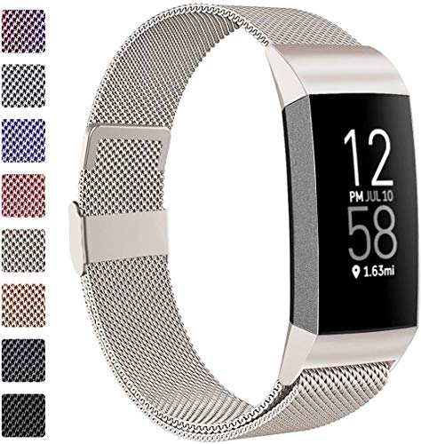 Metal Bands Compatible with Fitbit Charge 4/Charge 3/Charge 3 SE