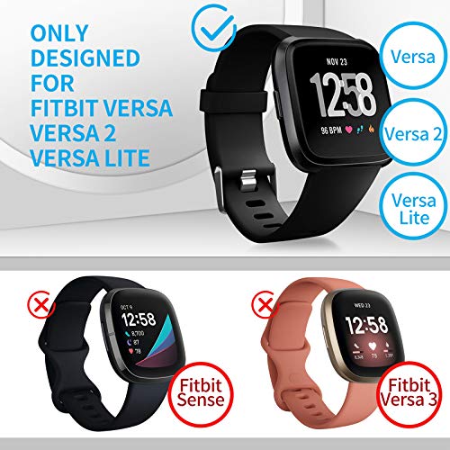 4 x Packs Soft TPU Replacement wristband for Fitbit Versa/Versa 2/Fitbit Versa Lite Smartwatch