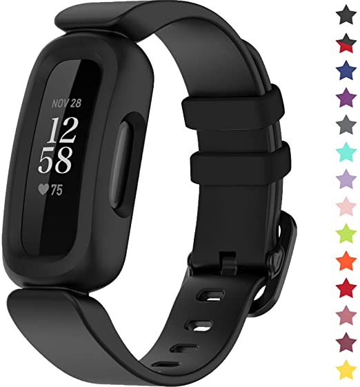 Compatible with Kids Fitbit Ace 3, Soft Silicone Waterproof Bracelet Accessory Sports Strap