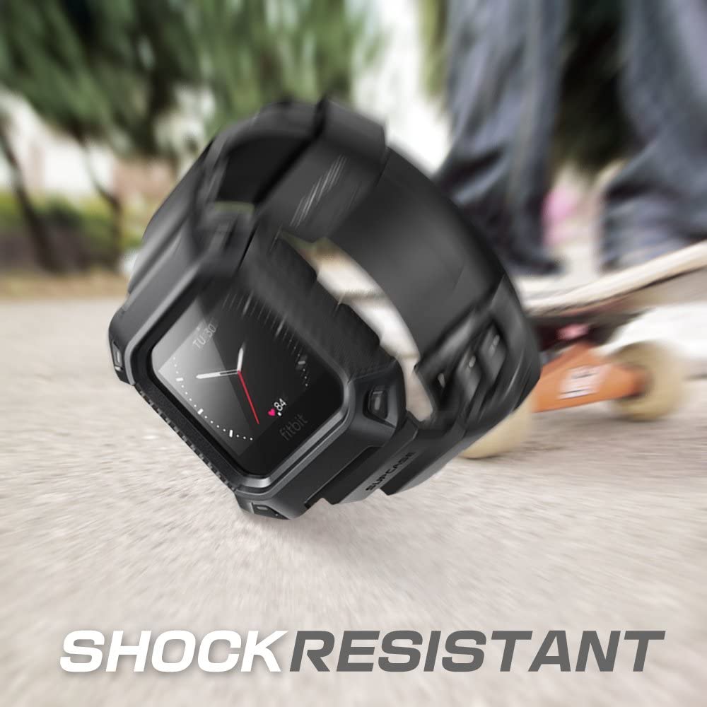 Fitbit Blaze Bands with Protective Case (Black)