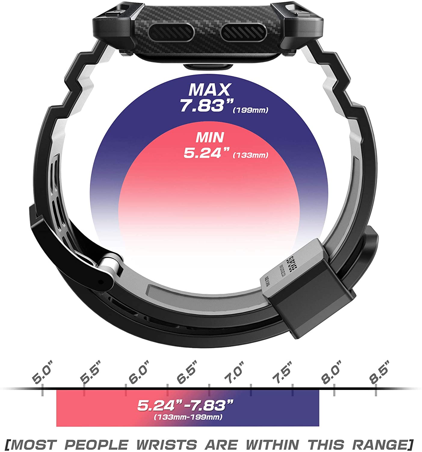 Fitbit Blaze Bands with Protective Case (Black)