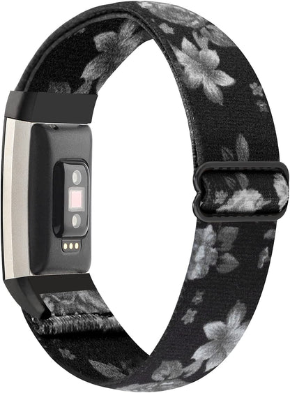 Elastic Nylon Adjustable Elastic Strap Compatible with Fitbit Charge 2 Strap