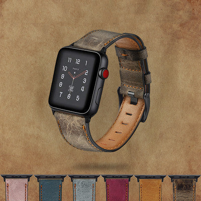 2022 new vintage cowhide leather comfortable and breathable strap