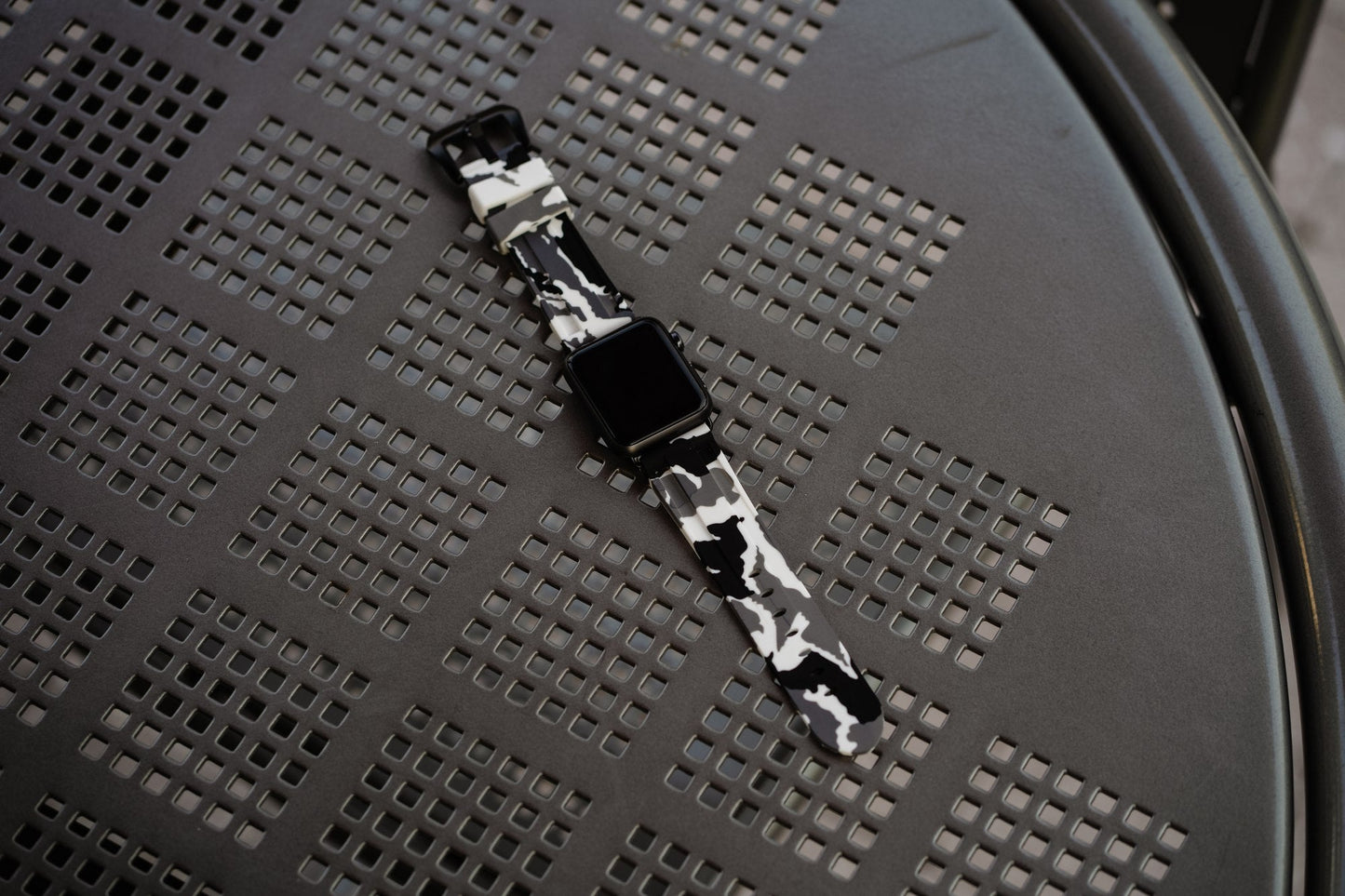 White Snow Camo Apple Watch Strap - Apple Watch Strap - Le Luxe Straps